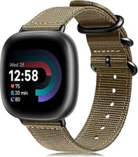 Watch Band For Fitbit Versa 4 3 /Sense 2 1 Soft Woven Nylon Sport Wrist Bands