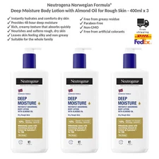 Neutrogena Norwegian Formula Deep Moisture Body Lotion with Almond Oil 3x400ml