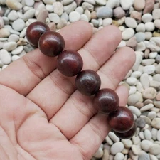 Gorgeous 16 MM Akar Laka Bracelet Dalbergia Parviflora 14 Beads Kayu Menang #13