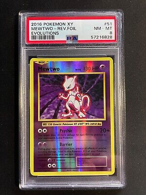 Pokemon MewTwo 51/108 Rare Pokemon XY Evolutions 2016 Card TCG XY –