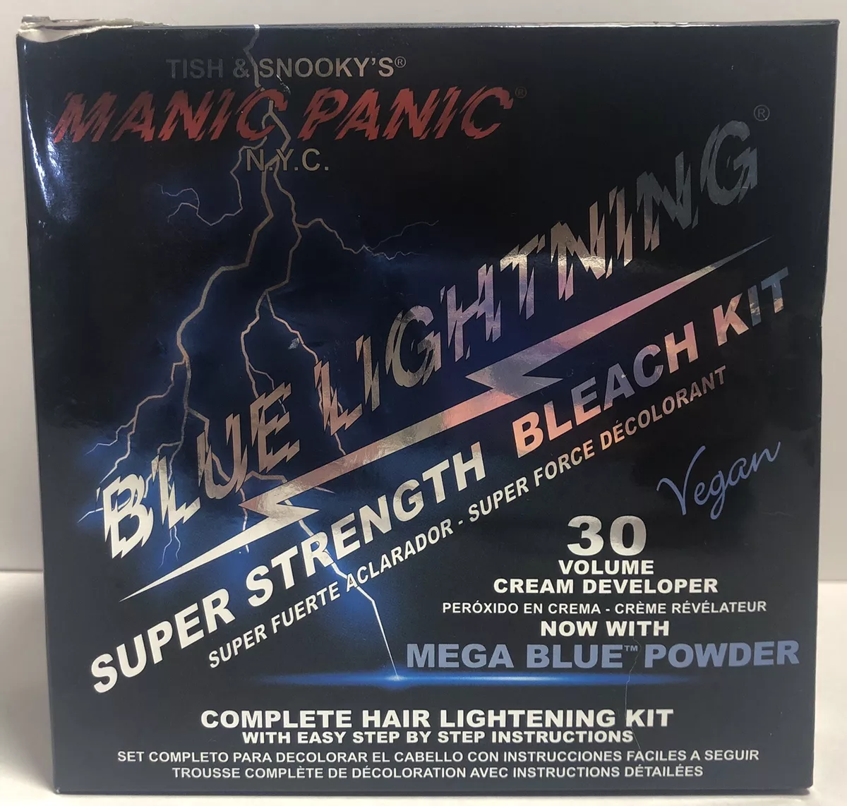 Blue Lightning® Bleach Kit - 30 Volume with Mega Blue Powder - Tish &  Snooky's Manic Panic