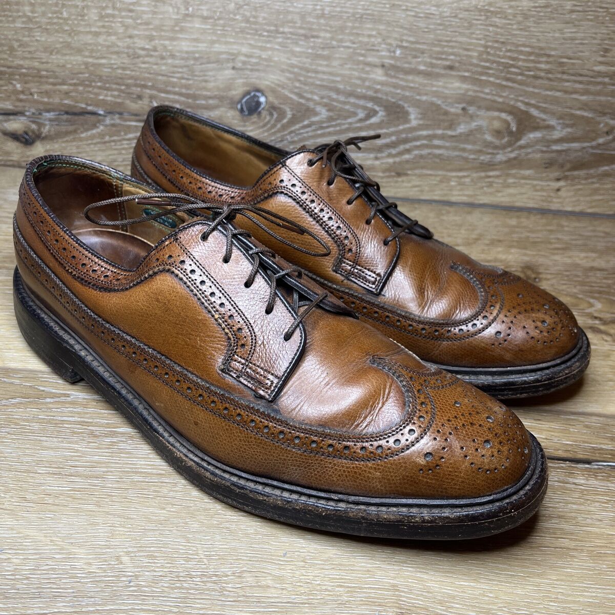 Florsheim Imperial Shoes Kenmoor Vintage V-Cleat Long Wing Florsheim Imperial Shoes Kenmoor Vintage V-Cleat Long Wing