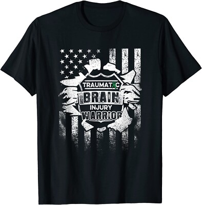 Traumatic Brain Injury Survivor Flag Power Tbi Unisex Casua T-Shirt