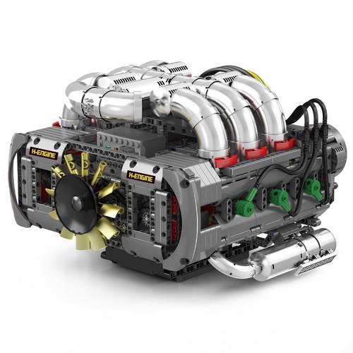 Mould King 10181 Horizontalmente Opuesto Motor Boxer Bloque de Construcción Juguete - Imagen 8 de 10