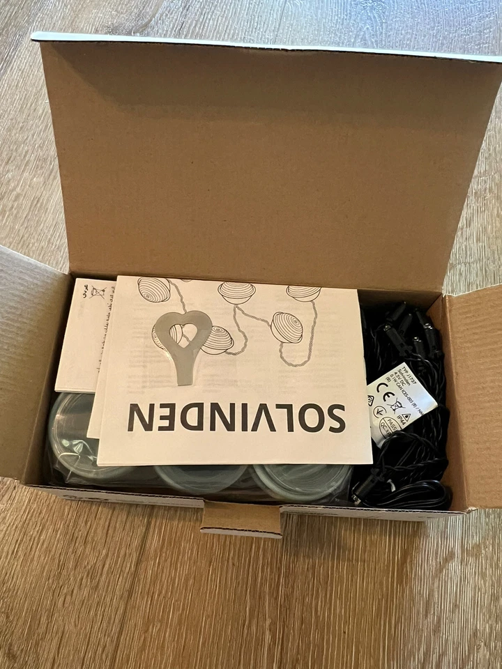 ikea SOLVINDEN LED string light with 12 lights, outdoor/battery operated - Image 4 of 4