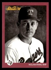 Nolan Ryan 1991 Studio Card #128 Texas Rangers