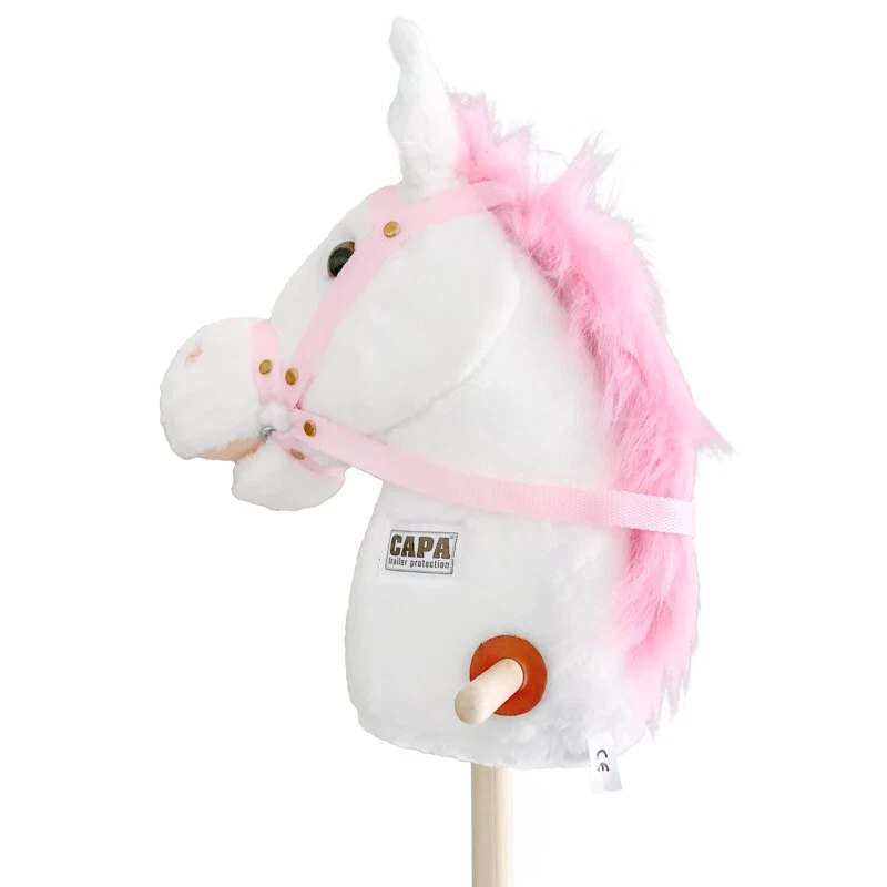 CAPA® Steckenpferd mit Rollen, weiß - Bild 2 von 3