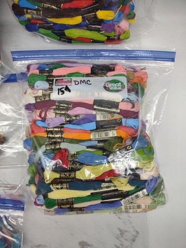 Lot 460+ Embroidery Floss Skeins Cross Stitch Thread DMC Coats Lily Six Strand - Picture 3 of 14