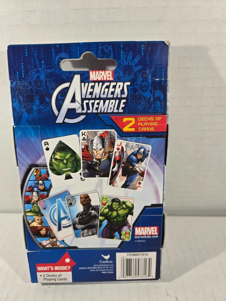 Marvel Avengers ensamblar cartas (2 PK)-Ironman/Thor/Hulk/Capitán América Foto 2 de 4