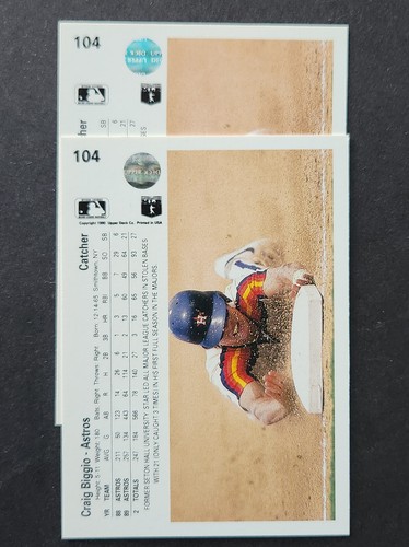 1990 Upper Deck Baseball NO COPYRIGHT LINE ERROR Card * You PICK CHOOSE * - Picture 4 of 83