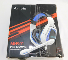 Anivia Pro Gaming Headphones White  Blue MH901 with Mic