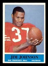 1964 Philadelphia Football #161 Jim Johnson NM *e1