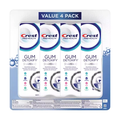Crest Pro-Health Gum Detoxify Ultra Dentifrice - 4,7 oz (133 g) paquet de 4 - Photo 1/4