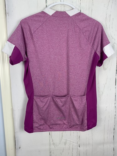 Pearl Izumi L Purple Short Sleeve Full Zip Reflective Cycling Jersey Top - Picture 3 of 6