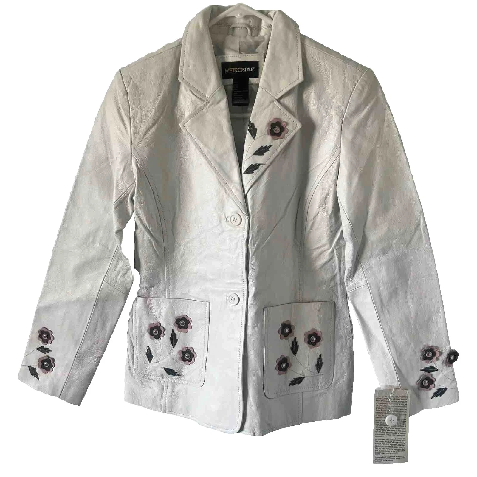 Cuero blanco 1980s Vintage abrigos, chaquetas y chalecos para Mujeres