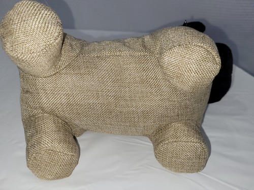Pug Fabric Weighted Door Stop IH Casadecor with Tags 11" x 9" - Picture 9 of 9