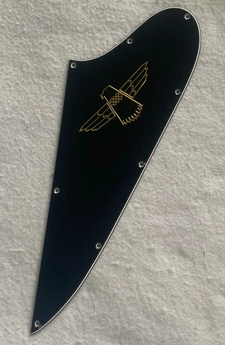 For Gibson Thunderbird Firebird Blank Guitar Pickguard Scratch Plate ,3Ply Black