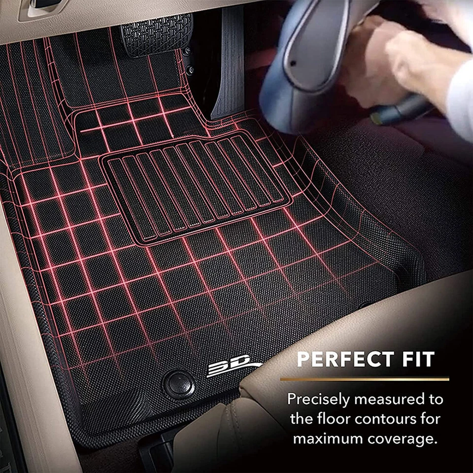 3D MAXPIDER Kagu Black All-Weather Floor Mats R1 R2 For Mazda/Mazda 3 2014-2018 - Image 3 of 4