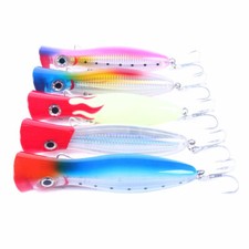 Large Fishing Bait Top Water 90g Saltwater Popper Fishing Lure Bass Offshore NEW