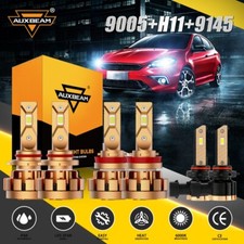 6PCS AUXBEAM LED Bulbs Headlight Fog Light for Ford F150 2015-2022 H11 9005 9145