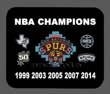 San Antonio Spurs NBA Championship Banner Mouse Pad Item 489