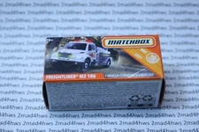 2020 Matchbox POWER GRABS white FREIGHTLINER Business Class M2 Fire Truck 34/100