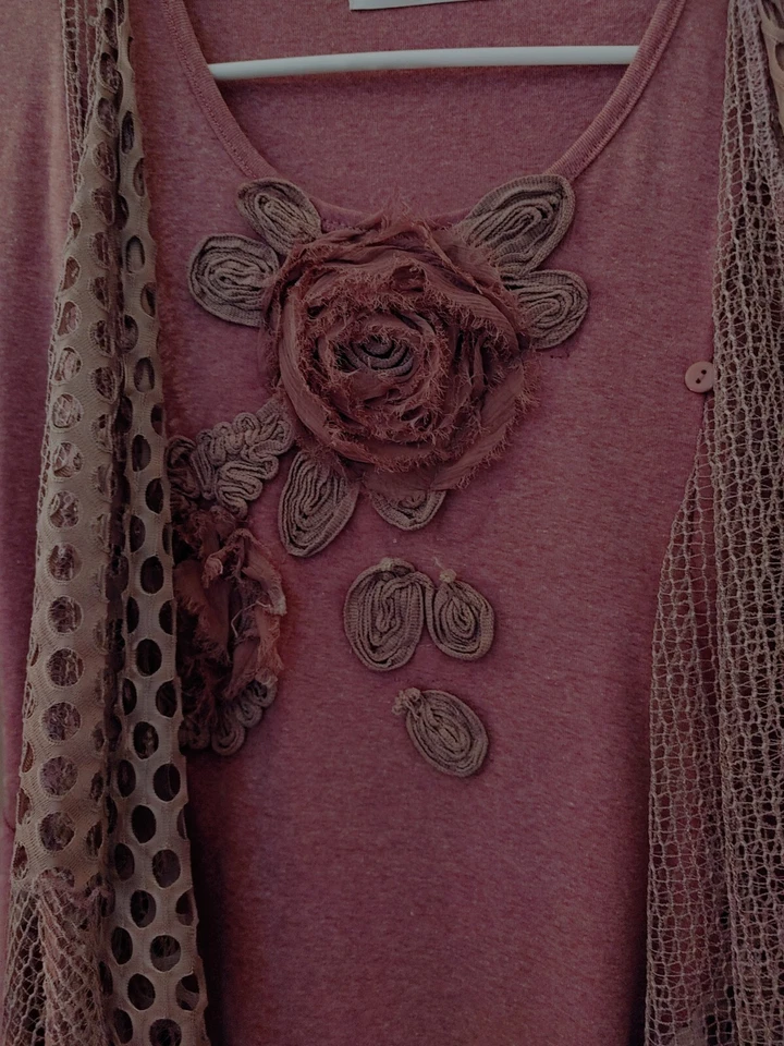 Vestido My Pretty Angel Fairycore Boho Púrpura Apliques Dobladillo Asimétrico Grande Foto 3 de 4