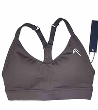 NWT👟ONER ACTIVE👟XSMALL👟EVERYDAY SPORTS BRA👟DEEP TAUPE👟RACERBACK👟ADJUSTS