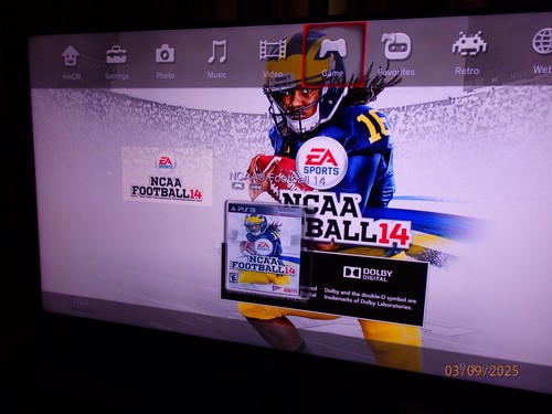 Super Slim PS3 Sony PlayStation 3 250GB CECH-4001B TESTED Bundle NCAA 2014 - Picture 7 of 10