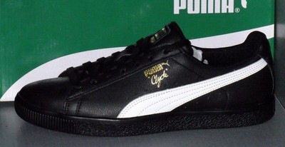 puma clyde mid core foil black