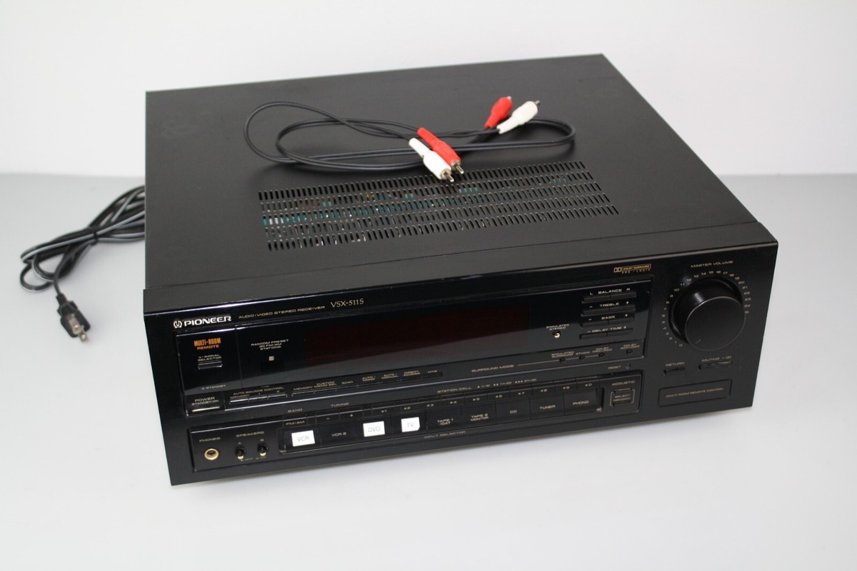 アンプ Pioneer AV Receiver VSX-S520 Pioneer Slim Audio & Video Component Receiver Black (VSX-S520)