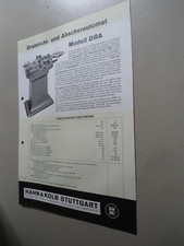 Alter Prospekt Drahtricht- und Abscherautomat Hahn & Kolb Stuttgart um 1930 🍀