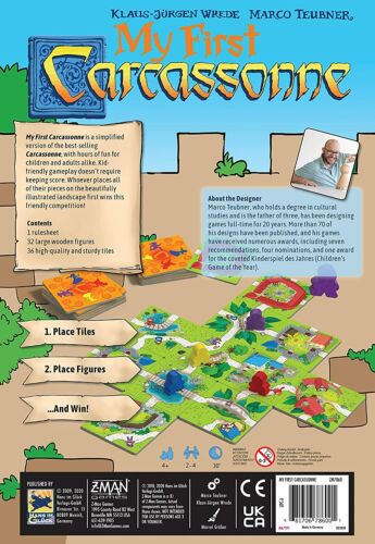 My First Carcassonne Stand-Alone Family Tile Board Game Z-Man Games ZMG 7860 - Picture 2 of 4