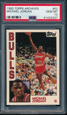 PSA 1992-93 Topps Archives #52 Bulls ULTRA RARE GEM MINT | eBay