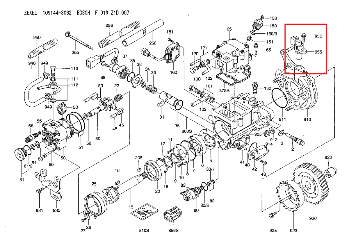 ZEXEL FUEL PUMP SPEED SENSOR for MITSUBISHI PAJERO SHOGUN III 3.2