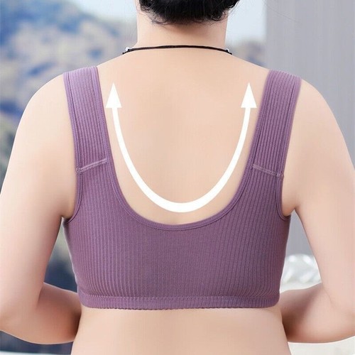 Comfortable Daisy Bra for Seniors, 2023 New Front Closure Button Bra Cotton Bras - Picture 9 of 17