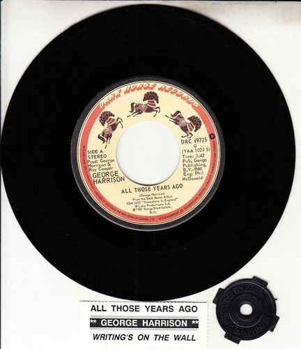 GEORGE HARRISON All Those Years Ago PICTURE SLEEVE 7" 45 Canada BEATLES NEW - Imagen 3 de 3