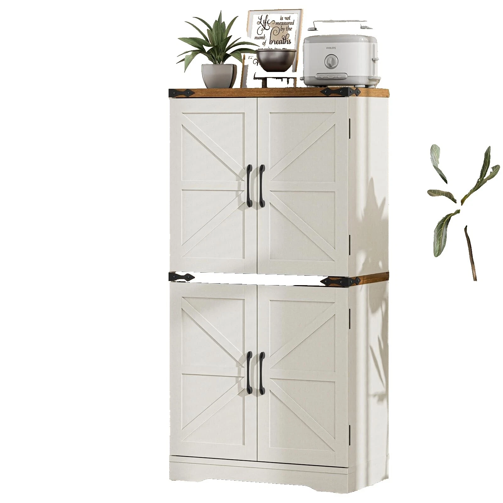 White Wooden Kitchen Cabinets & Cupboards