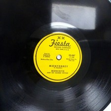 Monchito & his Mambo Royals 78 MONTEREY vg++ b/w SACA LA MANA vg+ on FIESTA g848