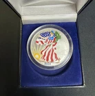 2000 American Eagle Silver Dollar 1oz Fine Silver in Full Color w/Box & COA #43