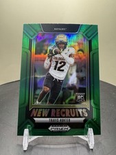 2025 Panini Prizm Draft Picks - New Recruits Travis Hunter #5 Green Prizm (RC)
