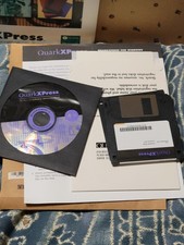 Vintage QuarkXpress 4.04 for Windows Manual, CD, floppy  Original Box