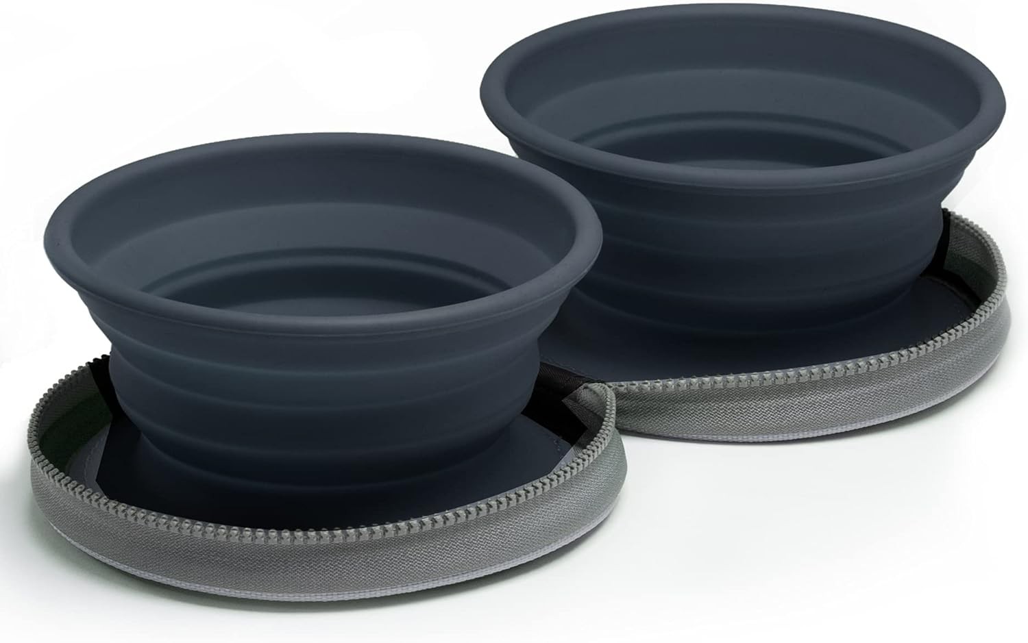 Colapz Collapsible Dog Bowls with Travel Case – Foldable Silicone Pet Feeding