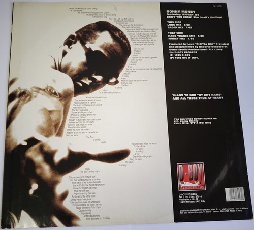Ronny Money Con Jeffrey Jey No Sabes Vinilo 12" 33 RPM DB008 - Picture 2 of 4