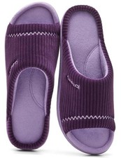 Women's Open Toe Slippers with Arch Support 8-8.5 Purple