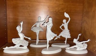 Edward Marshall Boehm Porcelain Classic Ballet Collection Figurines Set Of 5 