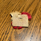 VINTAGE 1860'S CONFEDERATE GENERAL ROBERT E LEE CIVIL WAR PHOTO PIN WITH RIBBON — photo 3