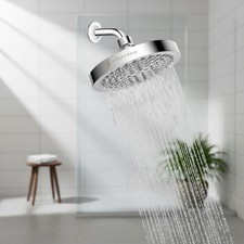 Energy-Efficient 6-Inch Polished Chrome Shower Head with Easy Installation Kit