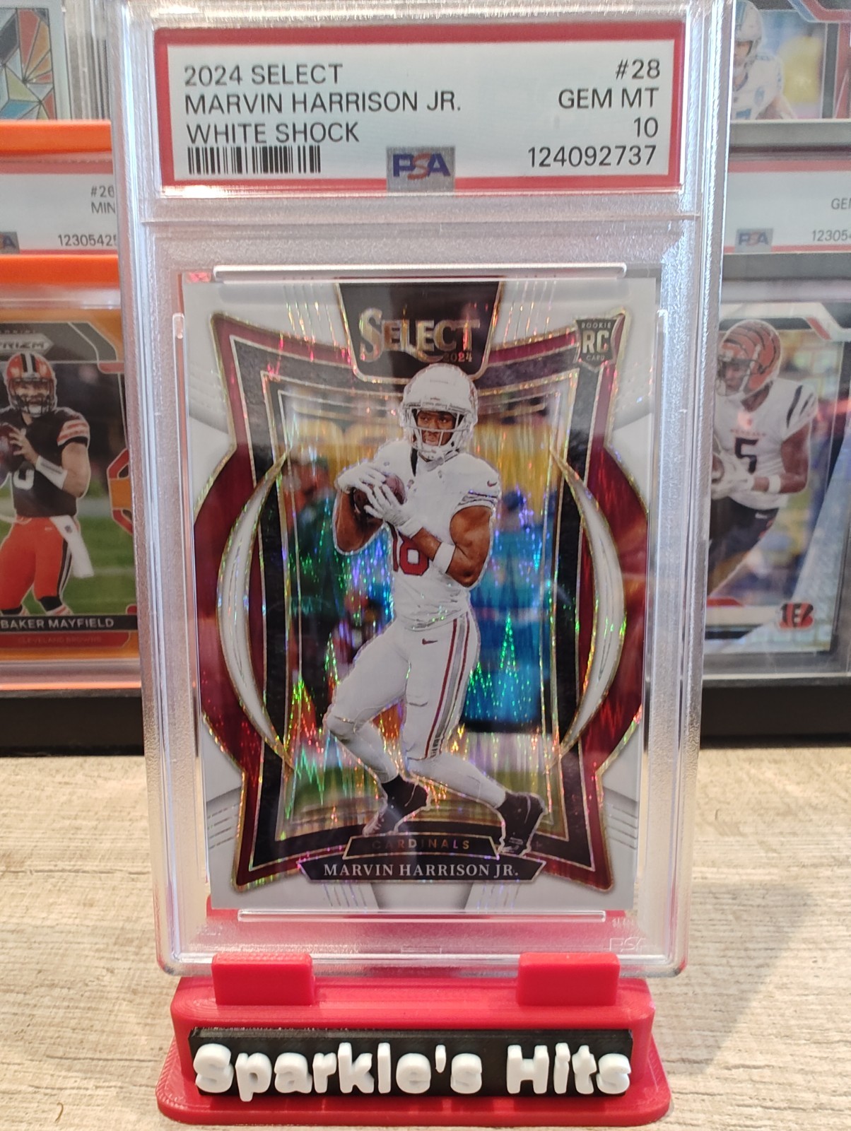 2024 Select - Concourse Marvin Harrison Jr. #28 White Shock 184/199 PSA 10 💎 🔥