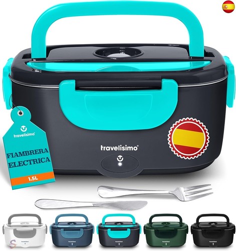 Fiambrera Eléctrica, Calentador De Comida Eléctrico, Impermeable, 12V/24V/220V, 100W, Ideal Para La Oficina El Coche El Camion El Encendedor Del Coche La Obra O Como Bolsa Termica 90859559